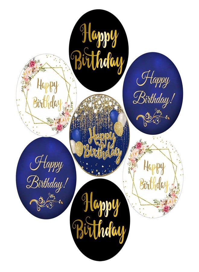SLGIFT ملصقات فينيل بتصميم عيد ميلاد سعيد من SLGIFT، ملصقات فينيل ذاتية اللصق، 40 قطعة، ملصقات دائرية 2 × 2 بوصة، 4 تصاميم فريدة، R101 - Image 1